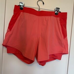 Fair Harbor Corliss Lined Shorts Womens L Coral Running shorts 4.5” inseam